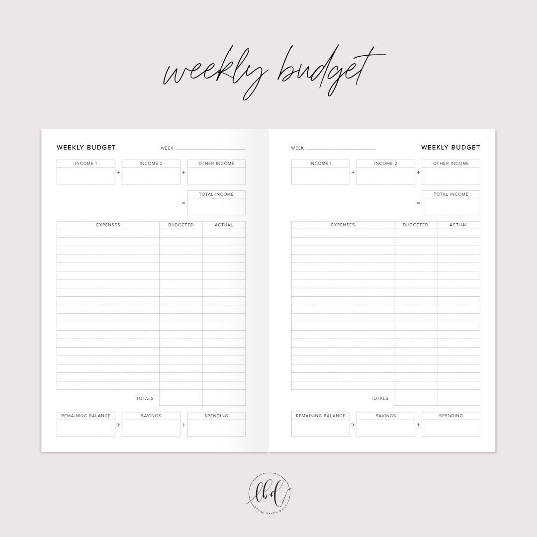 BUDGET PLANNER OCEAN (PREORDER)