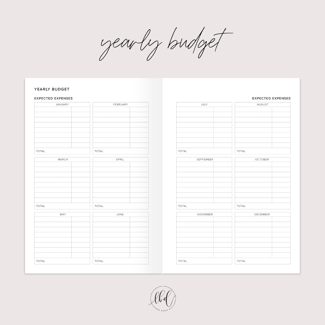 BUDGET PLANNER OCEAN (PREORDER)