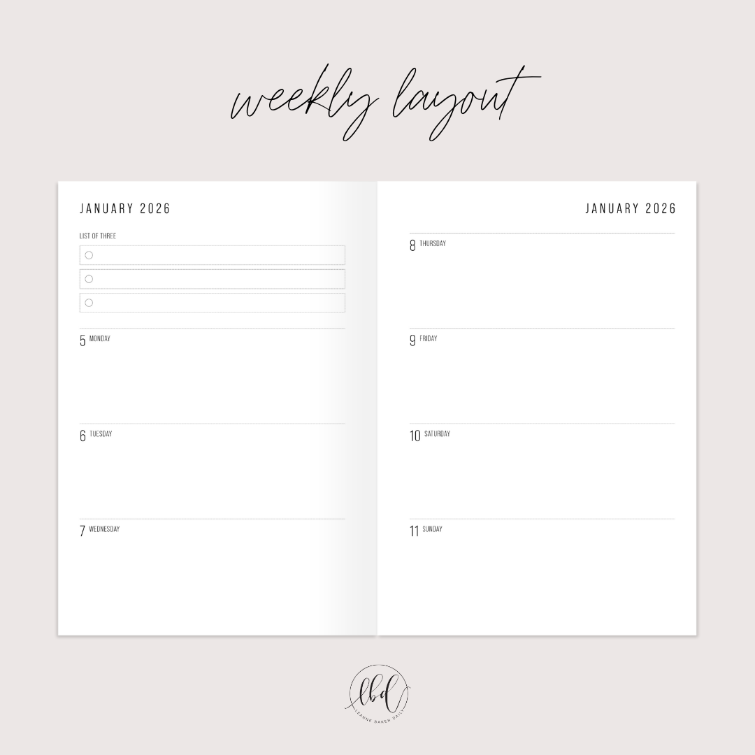 Slimline Planner - Midnight (Preorder)