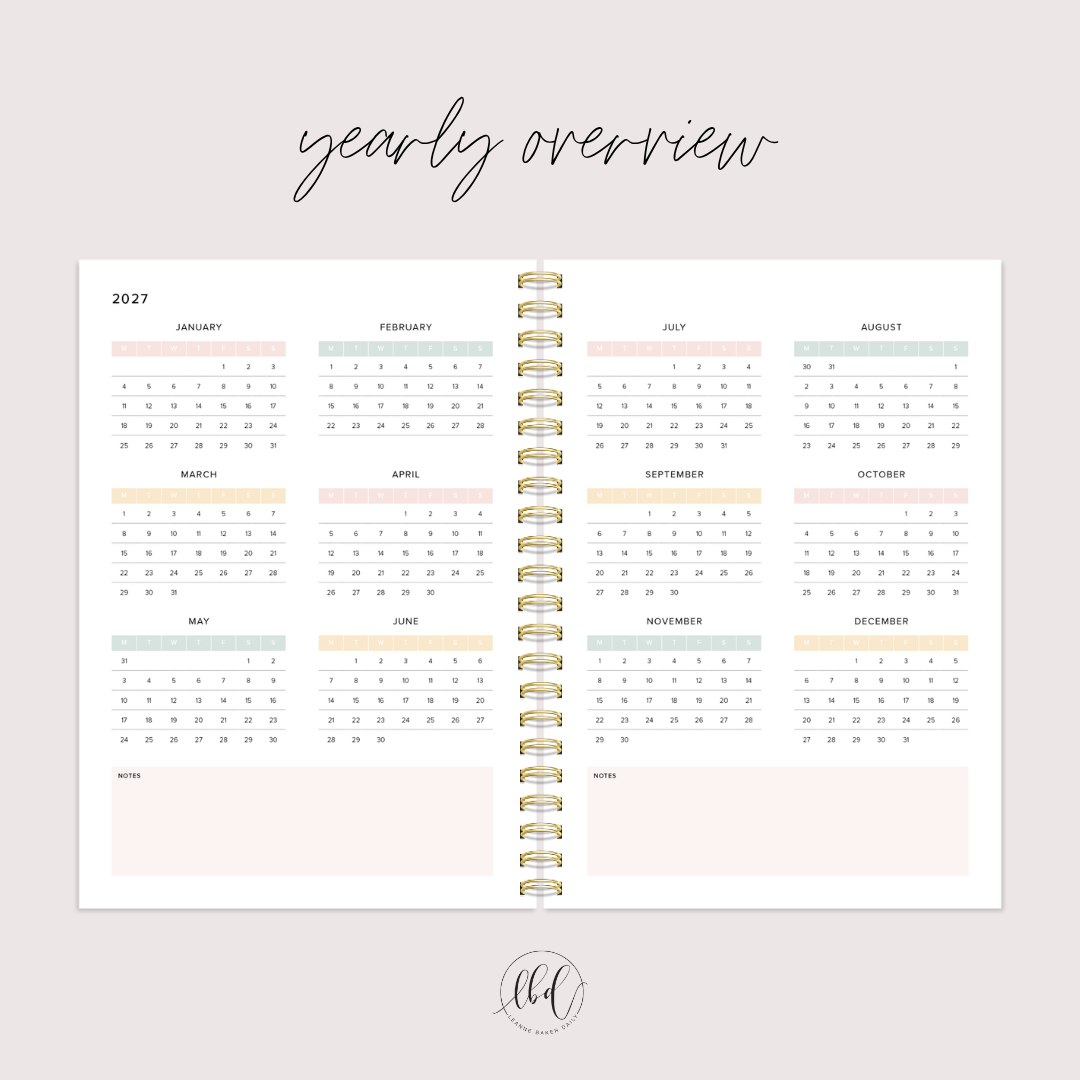 (Preorder) A4 Weekly A Year in Bloom