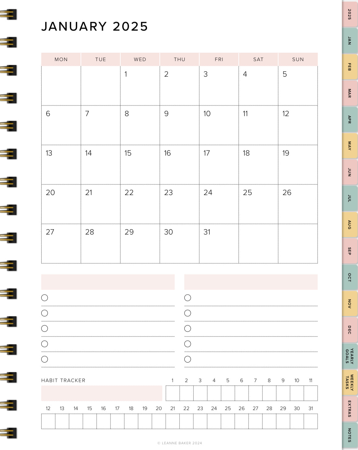 2025 Digital Planner