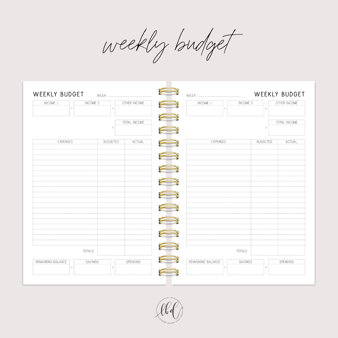 GLADIOLI 2025 WEEKLY LAYOUT SIGNATURE PLANNER
