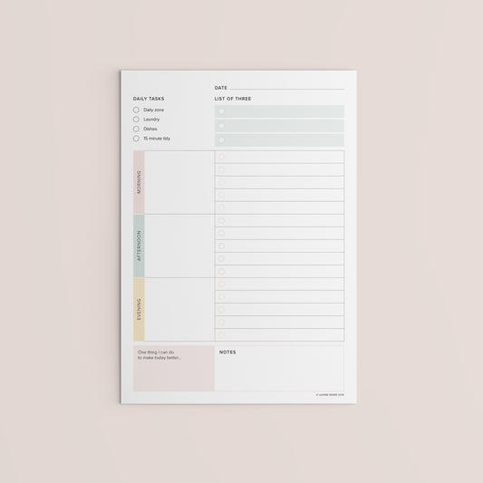 A5 Create Space Daily Notepad