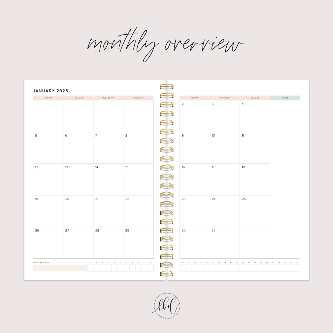 A4 WEEKLY FLORAL (PREORDER)