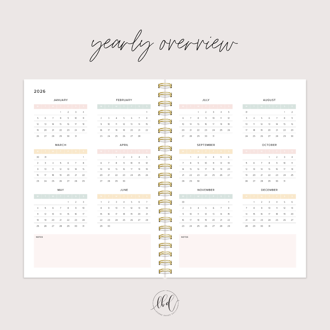 A4 WEEKLY FLORAL (PREORDER)