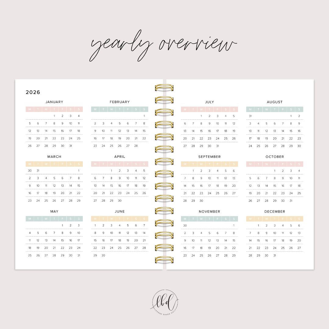 DAILY CREATE SPACE PLANNER - PINK (PREORDER)