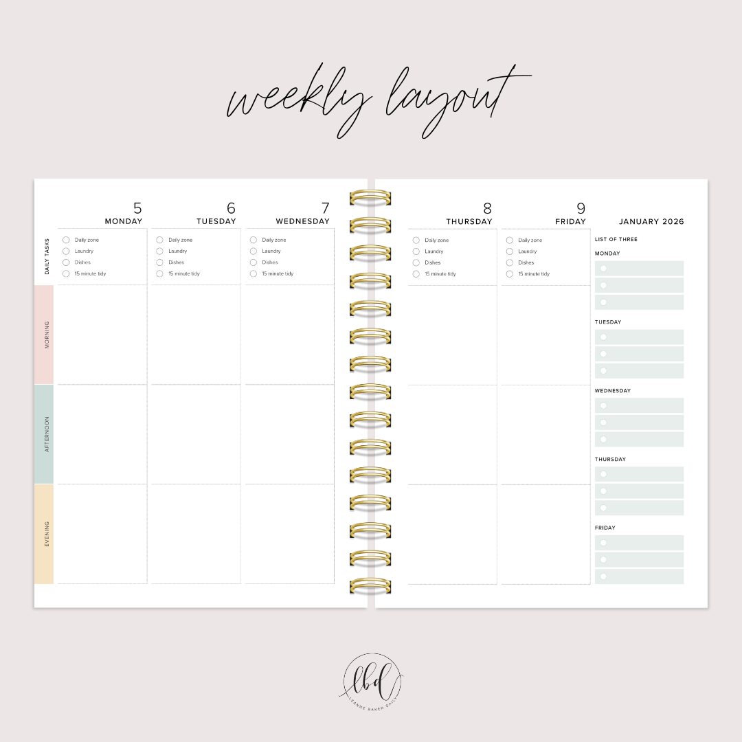 WEEKLY CREATE SPACE PLANNER - SAGE (PREORDER)