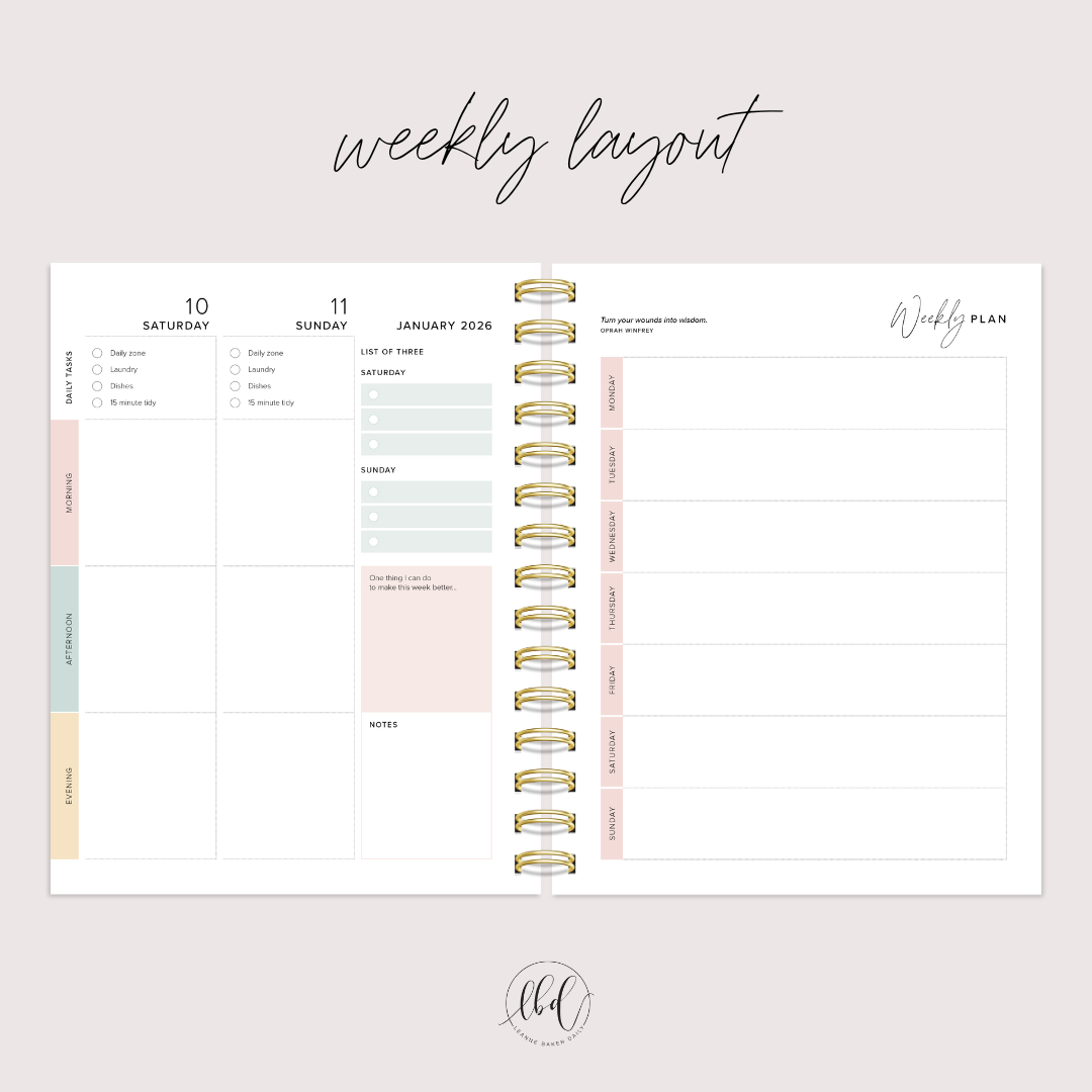 WEEKLY CREATE SPACE PLANNER - SAGE (PREORDER)