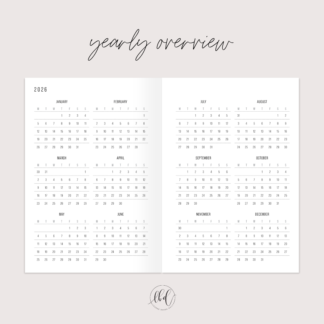Slimline Planner - Ink (Preorder)