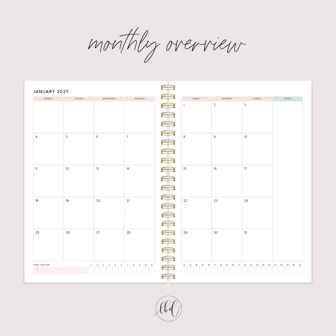 (Preorder) A4 Weekly A Year in Bloom